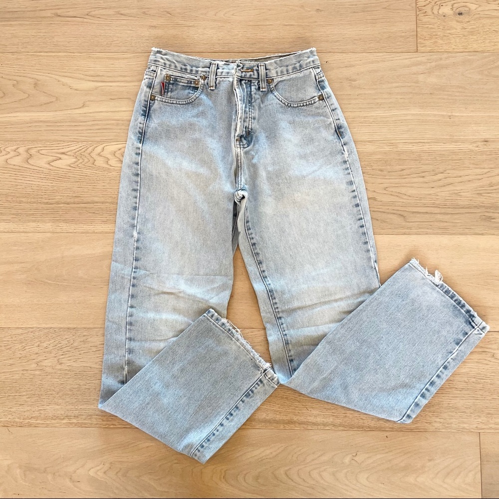Vintage road rags high waist mom jeans light wash